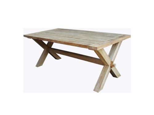 Tuintafel Cross Teak 180x100 Van der Leeden - Van der leeden