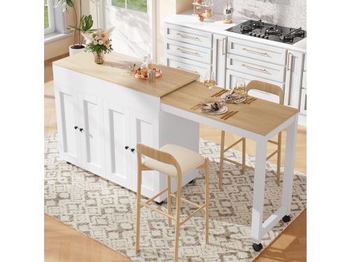 Uitschuifbare Bartafel 118-180 x 50 x 94 cm
