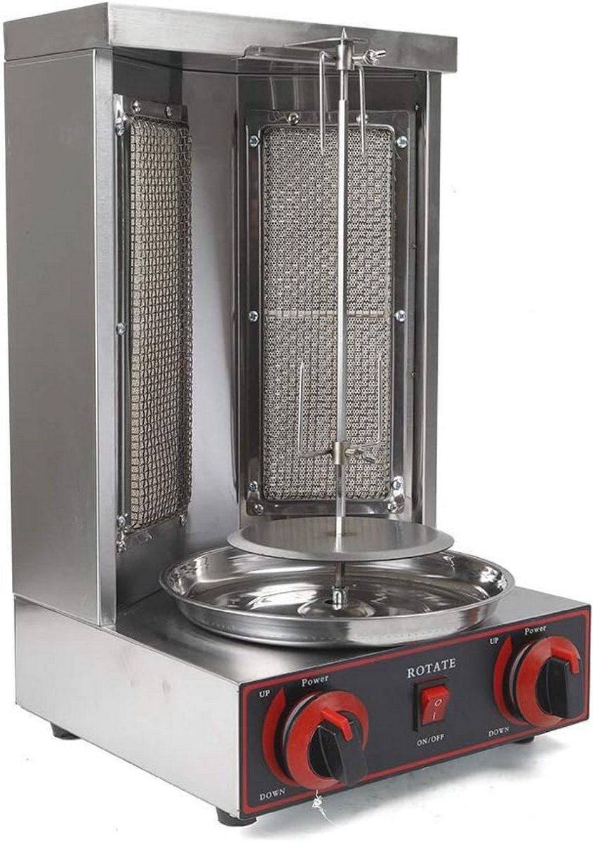 verticaal elektrische grill voor bbq en döner, 3000w