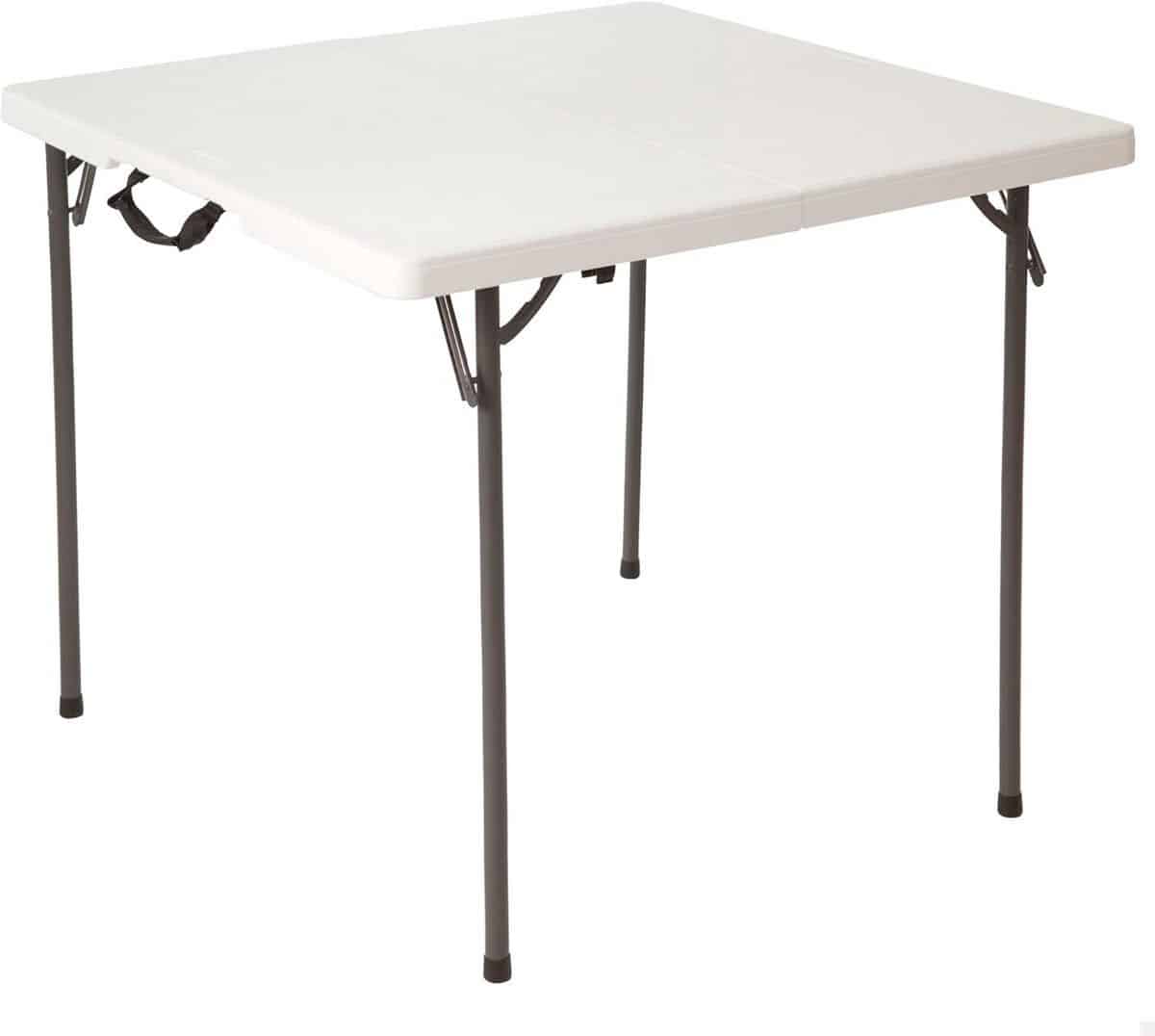 vierkante klaptafel halfrond opvouwbaar 86 4 cm wit