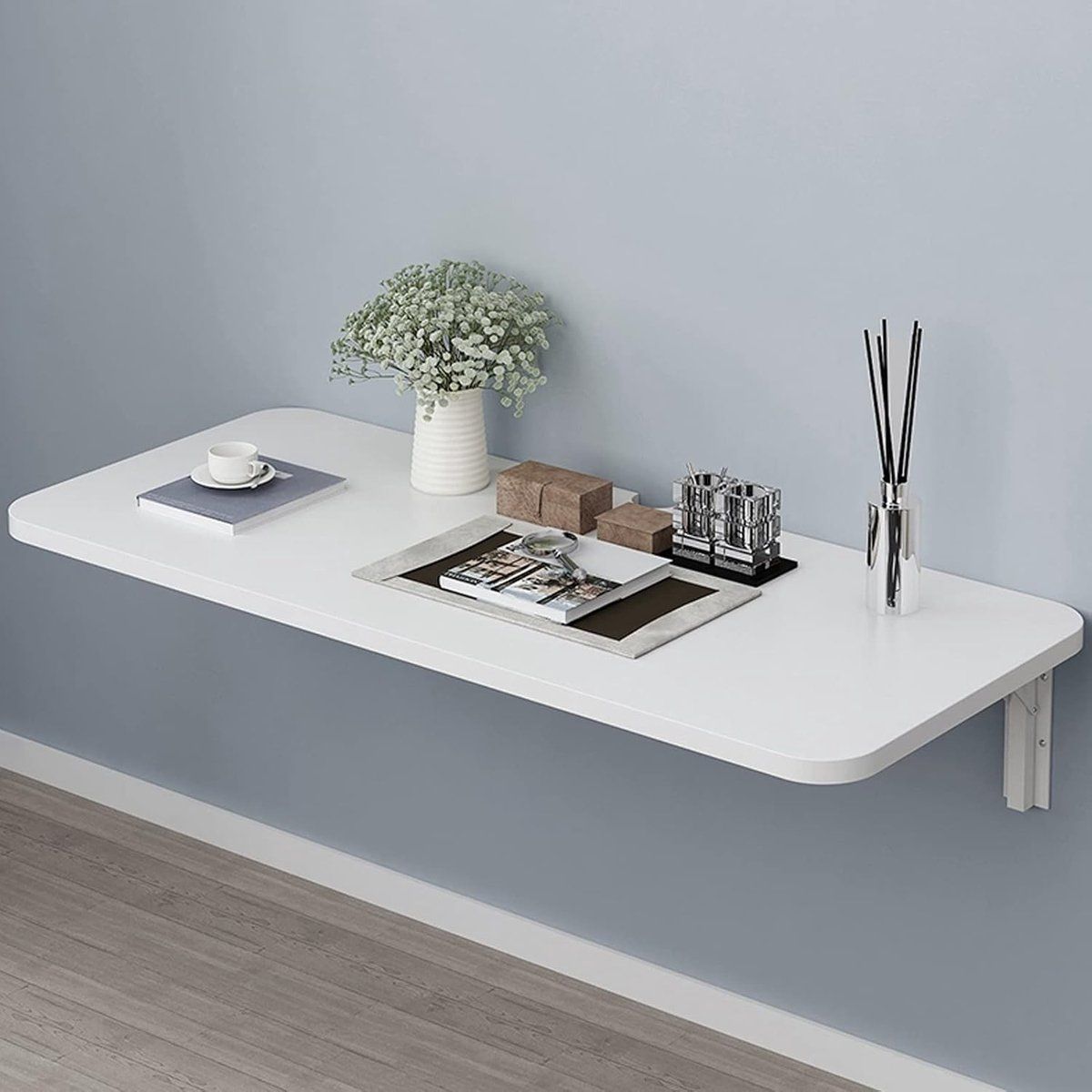 vouwbureau wandbureau klaptafel ruimtebesparend werken opklapbaar ontwerp
