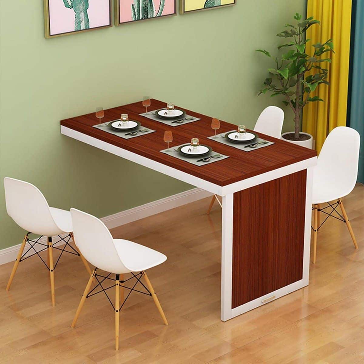vouwplank klaptafel wandmontage ruimte besparen onzichtbaar ontwerp