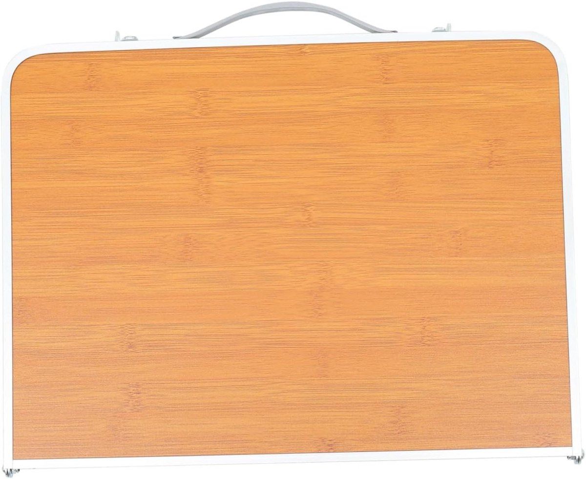 vouwtafel klaptafel picknicktafel buitenactiviteiten slijtvast bamboe
