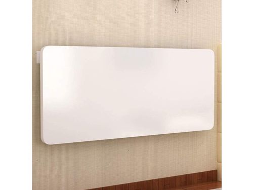 Vouwtafel Wit - Wandbureau Klaptafel - Ruimte Besparen - Veiligheidssteun