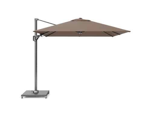 Voyager T² zweefparasol - premium doek | 270x270cm | Havana