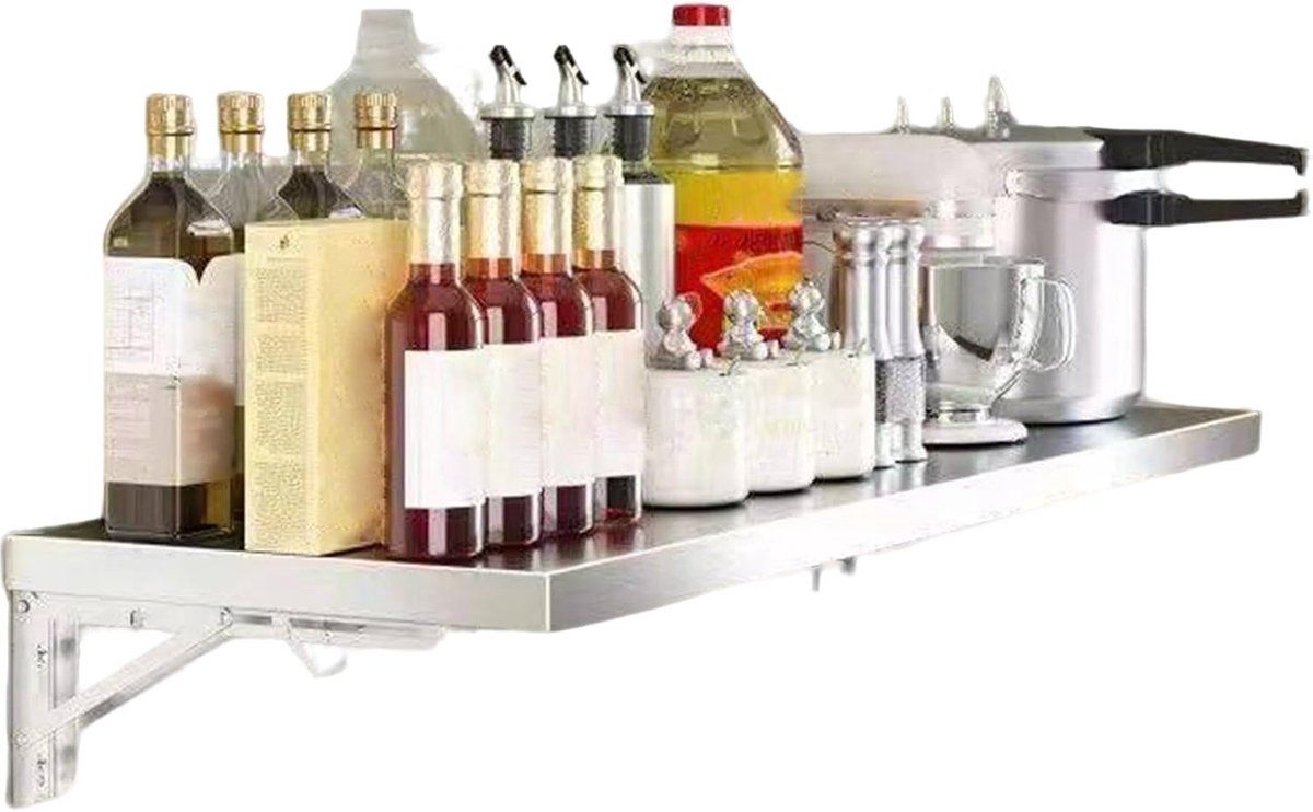 wandbureau klaptafel opvouwbare werkplek ruimte besparen roestvrij