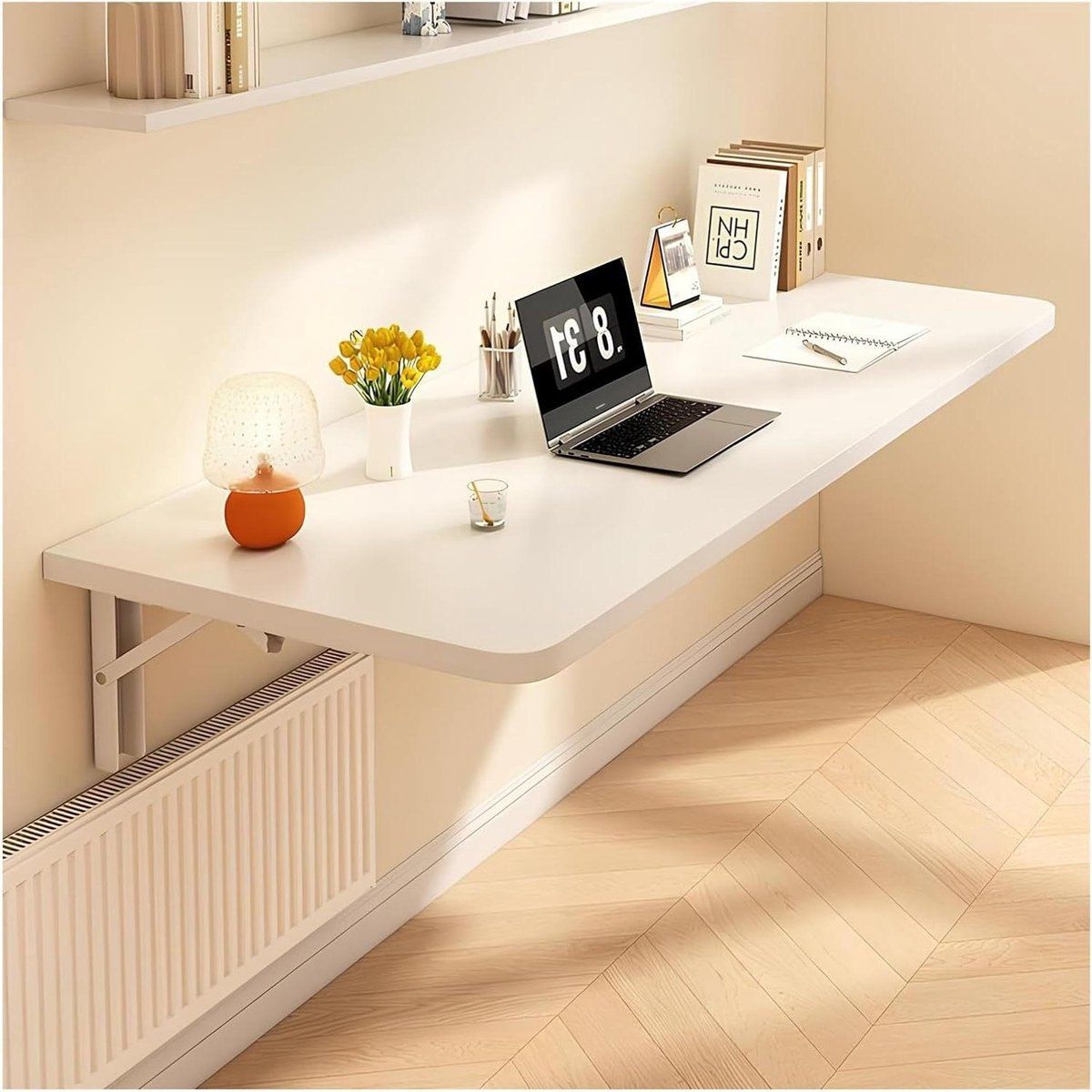 wandbureau klaptafel ruimtebesparend werken opvouwbaar ontwerp