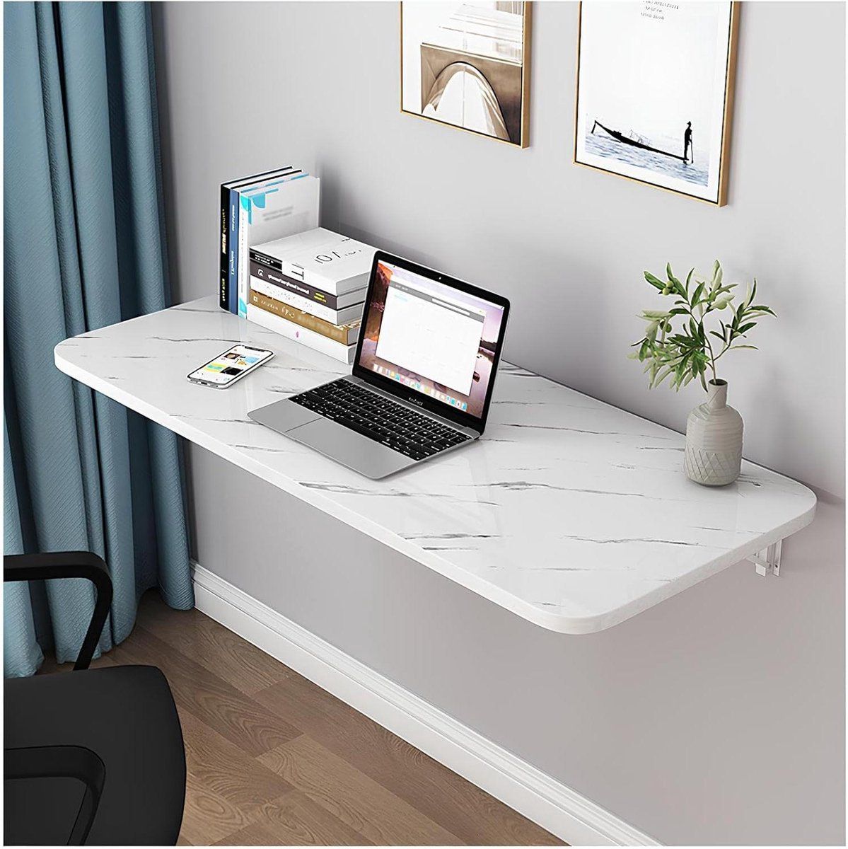 wandbureau klaptafel ruimtebesparing opvouwbaar 80 x
