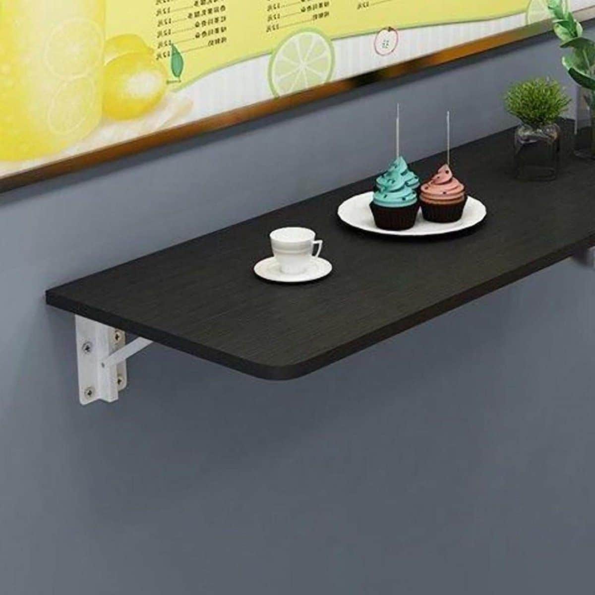 wandmontage tafel klaptafel kleine ruimtes ruimtebesparend