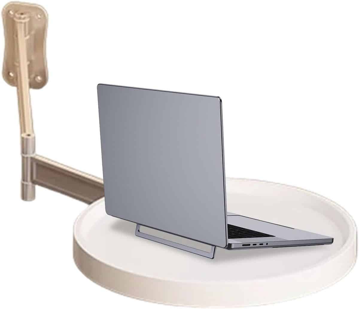 wandmontage tafel klaptafel rond ruimte besparen 180