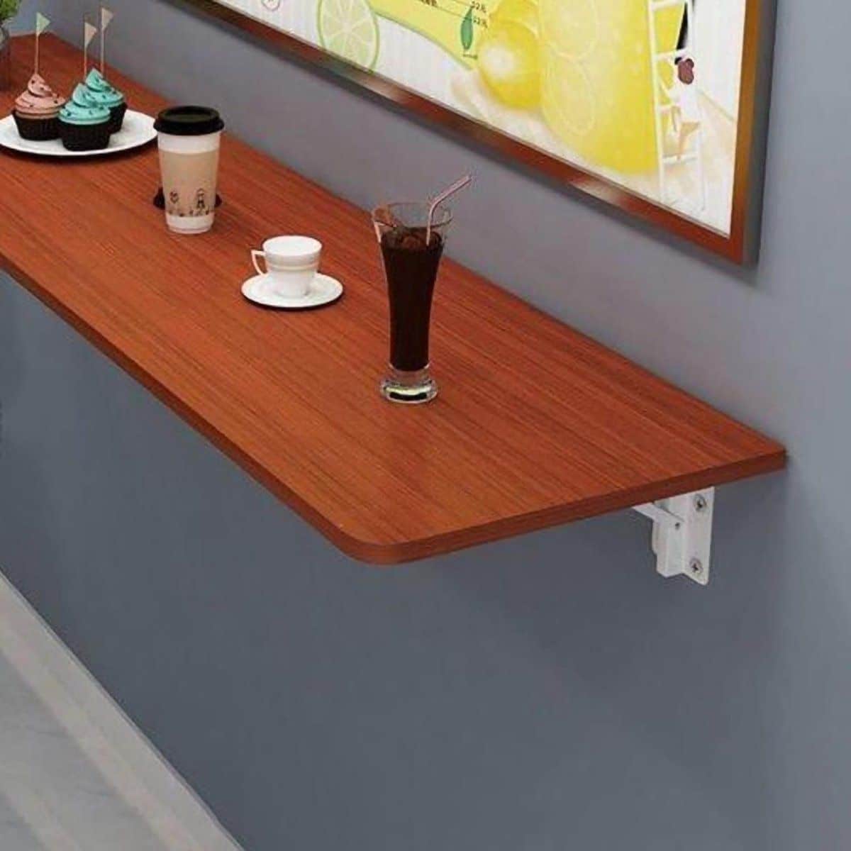 wandtafel opvouwbaar klaptafel ruimte besparen dubbele functionaliteit