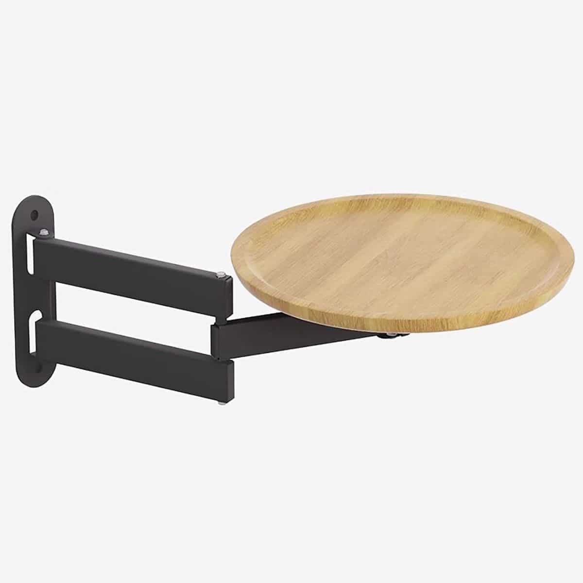 wandtafel rond klaptafel inklapbaar ruimte besparen 360°