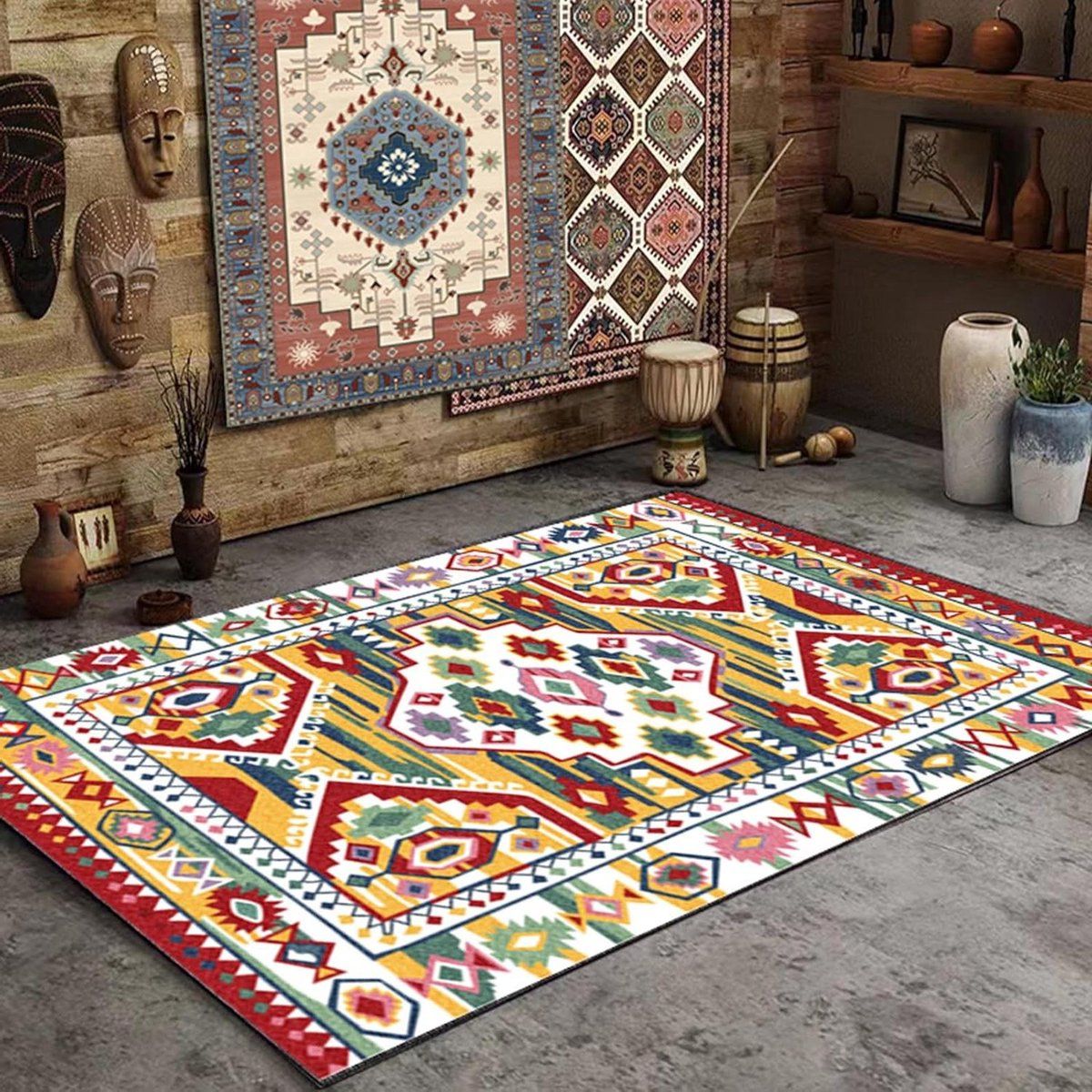 waterdicht buitenkleed tuinkleed, kristalfluwelen tegels for patio, draagbaar kampeer