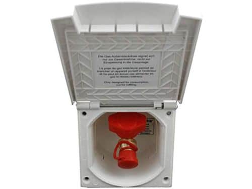 Waterdicht Gasstopcontact Buiten voor Caravan en Camper | Inbouw Gasuitgang
