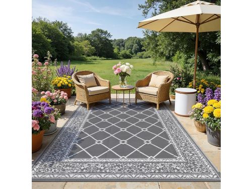 Waterproof Reversible Tuinmat 180 x 270 cm - UV Bestendig