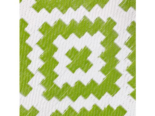 Weerbestendig Buitenkleed Tuin en Camping met Grote Ruiten Groen
