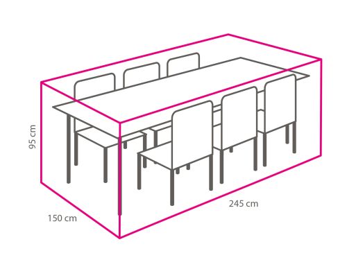 Winza tuinset beschermhoes 245 x 150 x 95 cm