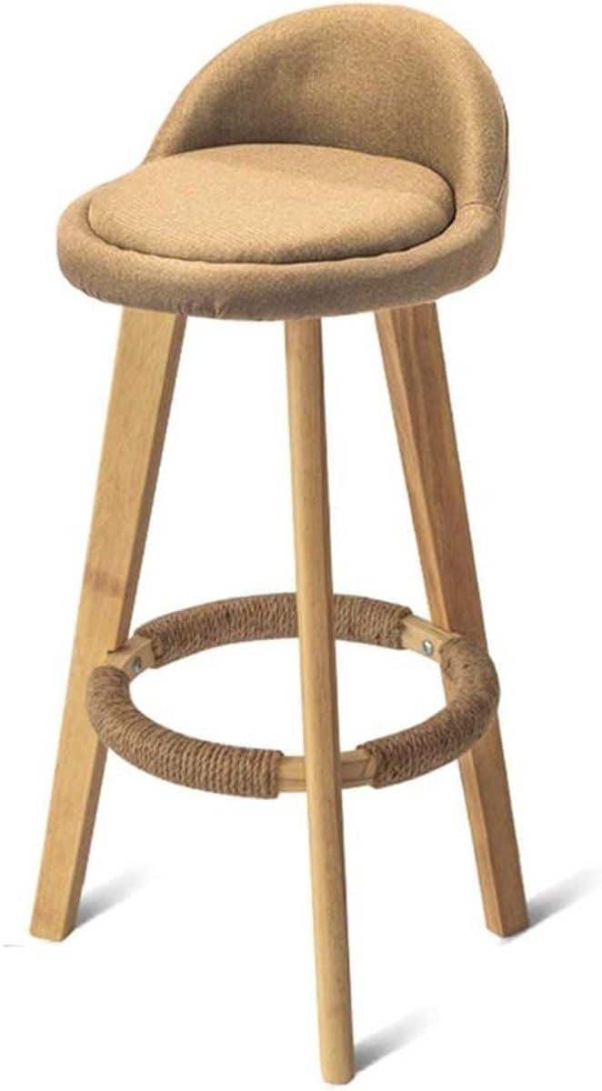 xewneg massief houten barkruk moderne minimalistische hoge stoel thuis rugleuning