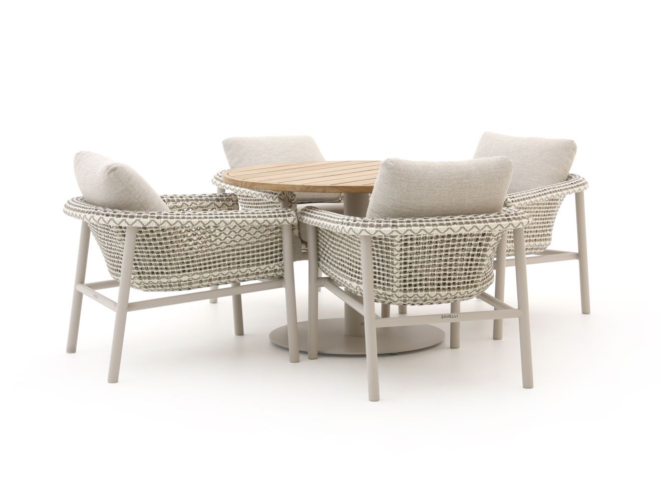 zavelli cuore ø 120cm dining tuinset 5 delig laagste prijsgarantie!