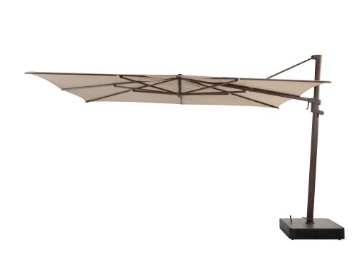 Zweefparasol Finca 400 300 cm Wenge Frame Beach 4SO Parasol Bruin 4 Seasons Outdoor