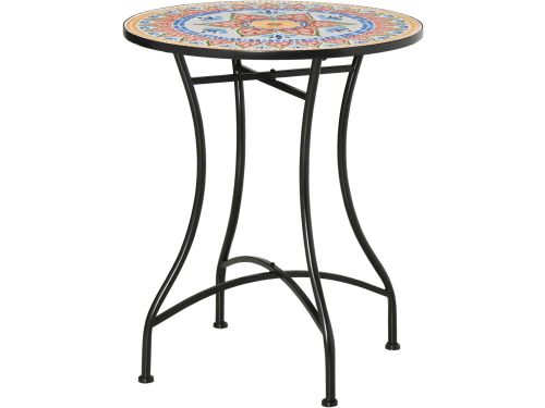 1 stuks Mozaïek bijzettafel - keramisch tafelblad - tuinbijzettafel
