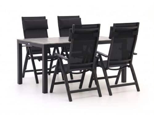 + 15% kassakorting | Bellagio Avenza/Fidenza 160cm dining tuinset 5-delig verstelbaar - Laagste prijsgarantie!