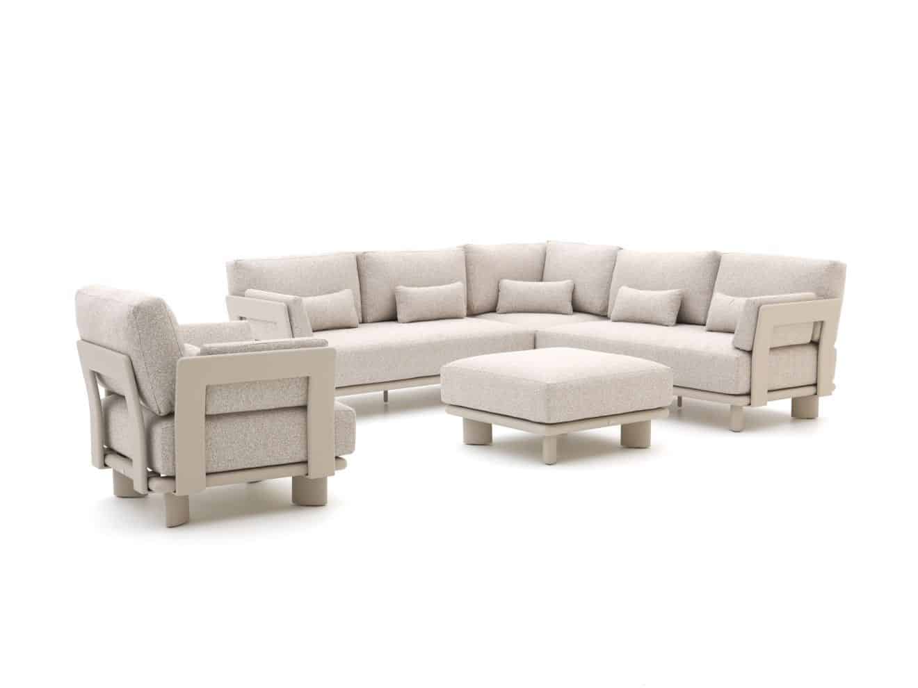 + 15% kassakorting | bellagio battuello hoek loungeset 5 delig laagste prijsgarantie!