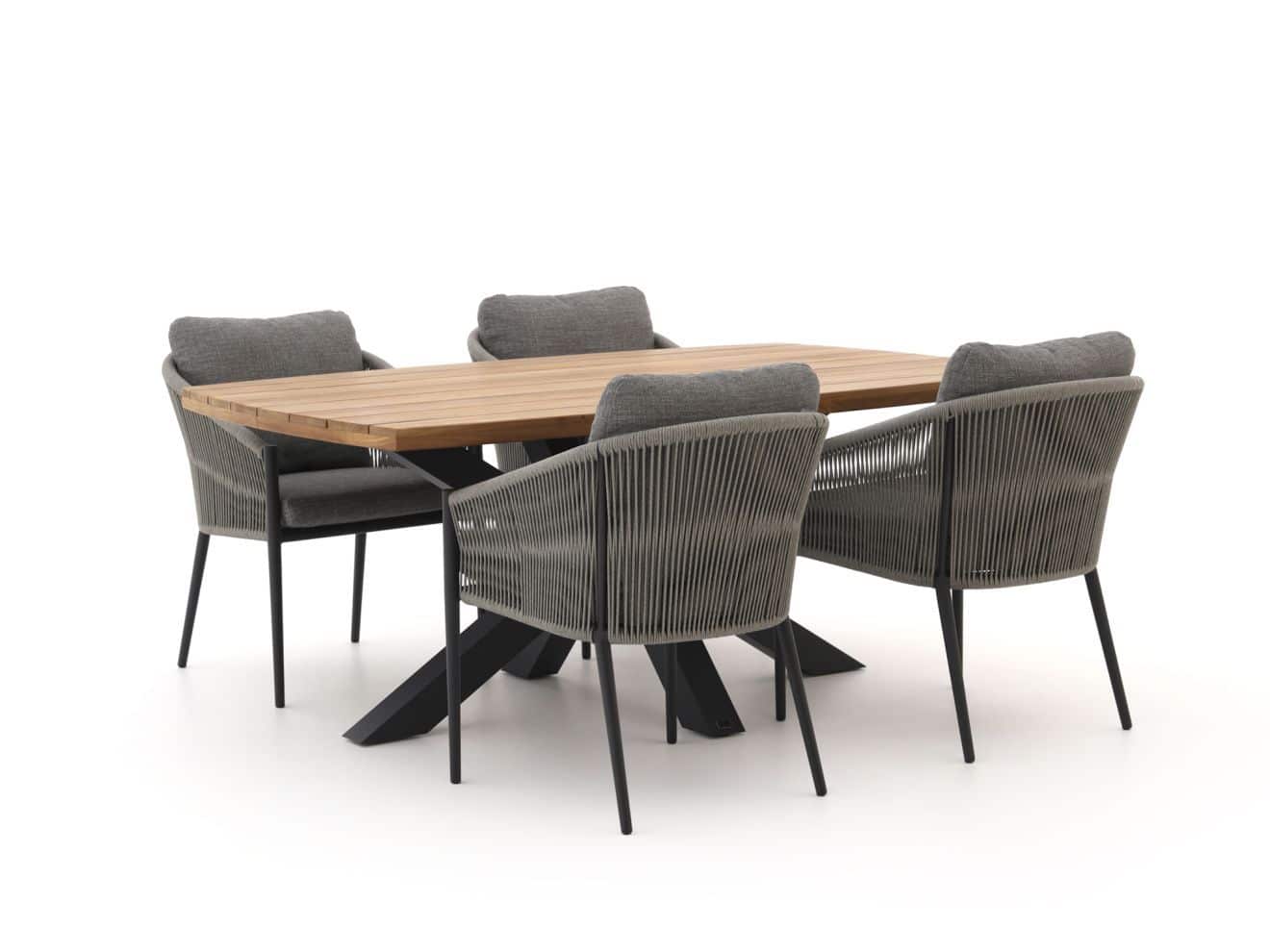 + 15% kassakorting | bellagio mineo/induno deens ovaal 180cm dining tuinset 5 delig laagste prijsgarantie!