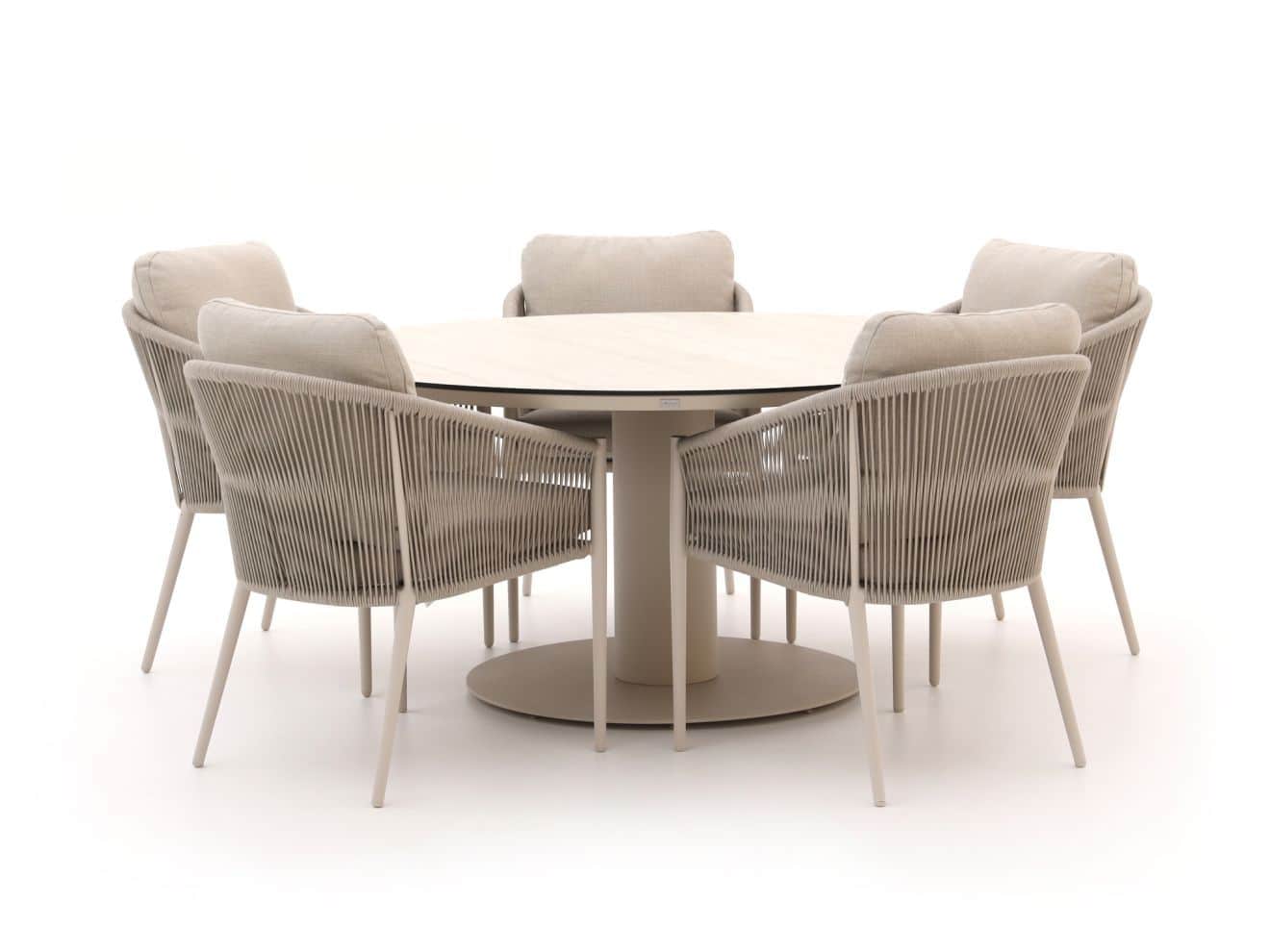 + 15% kassakorting | bellagio mineo/la fonte ø 150cm dining tuinset 6 delig laagste prijsgarantie!