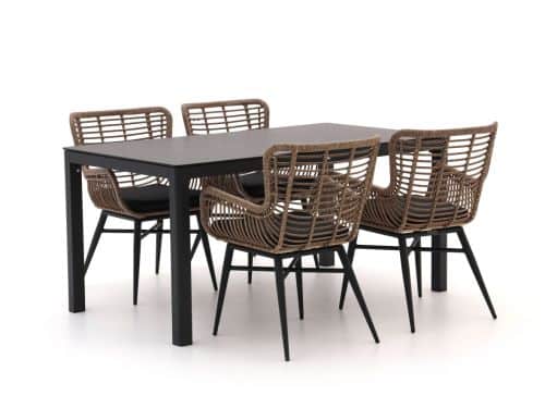 + 15% kassakorting | Intenso Asti/La Fonte 160cm dining tuinset 5-delig - Laagste prijsgarantie!