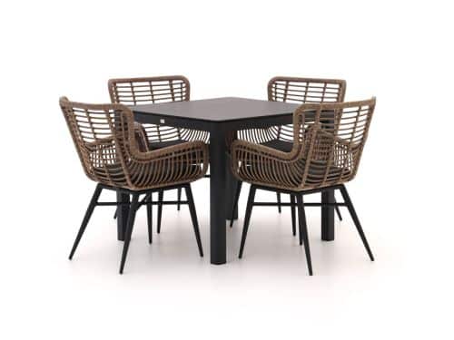 + 15% kassakorting | Intenso Asti/La Fonte 90cm dining tuinset 5-delig - Laagste prijsgarantie!