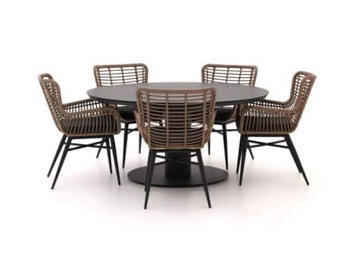 + 15% kassakorting | Intenso Asti/La Fonte Ø150cm dining tuinset 6-delig - Laagste prijsgarantie!