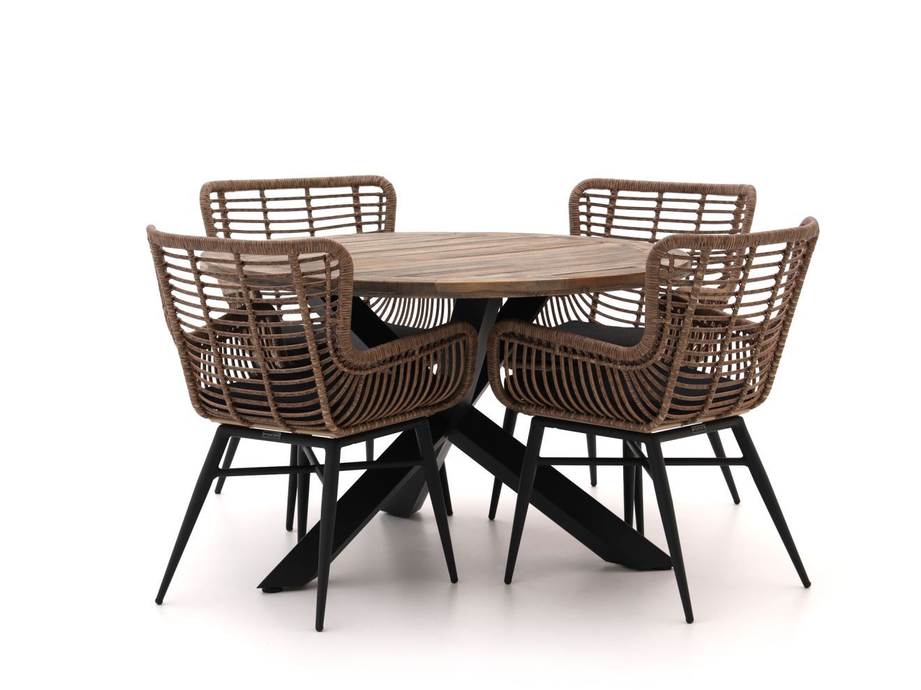 + 15% kassakorting | intenso asti/rough y Ø120cm dining tuinset 5 delig laagste prijsgarantie!