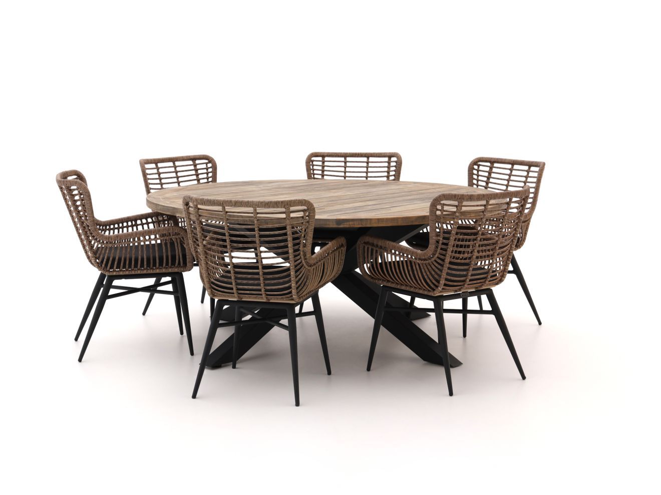 + 15% kassakorting | intenso asti/rough y Ø180cm dining tuinset 7 delig laagste prijsgarantie!