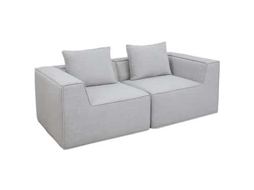 2-zitsbank/accessoires voor bank MCW-O54, bank 2-zits loungebank, modulair stof/textiel (300
