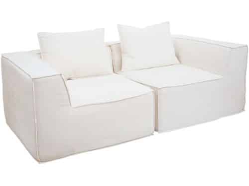 2-zitsbank/accessoires voor bank MCW-O54, bank 2-zits loungebank, modulair stof/textiel (300