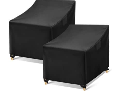 2x Waterdichte Adirondack Stoelhoes voor Buiten - Zwarte, Zware Patio