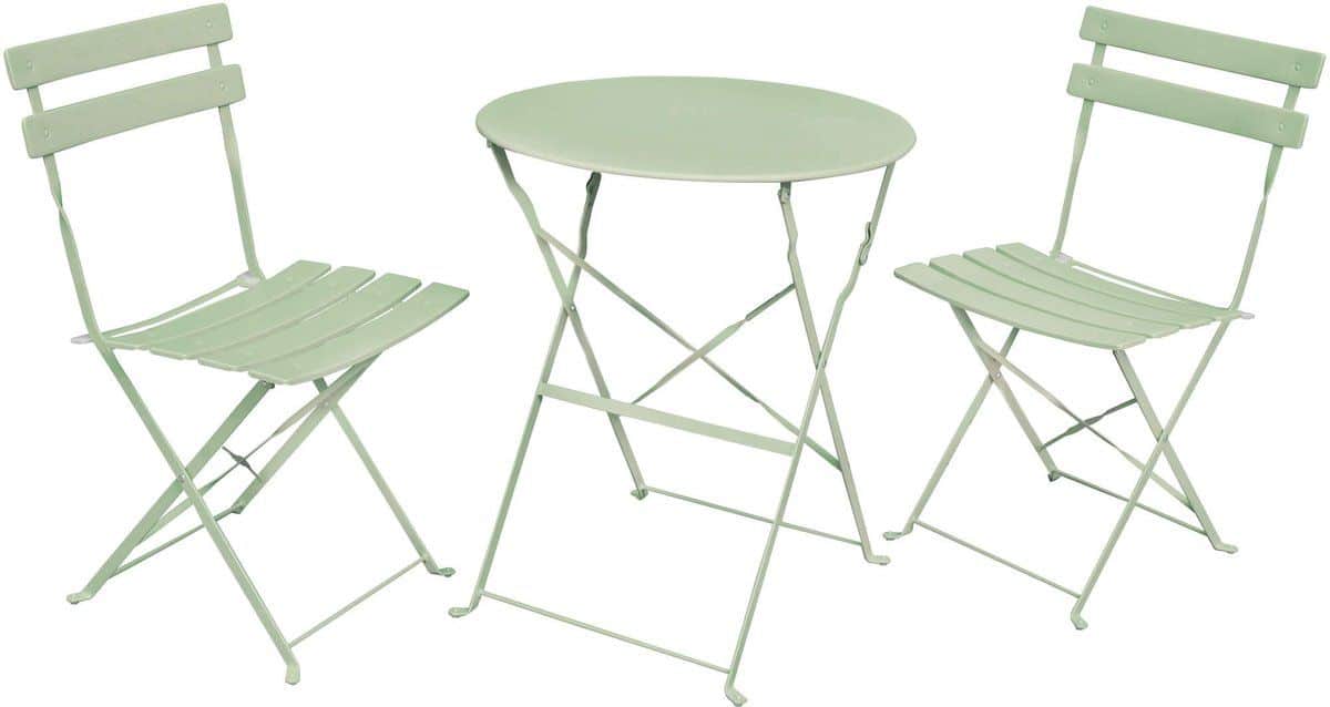 3 delige balkonmeubelen orion / tuinmeubelset / groene / balkonset bistrotafel