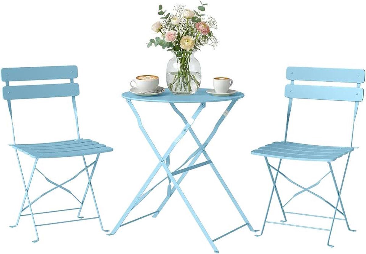 3 delige bistroset voor in de tuin, zonder montage