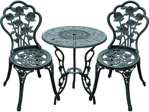3-delige tuinmeubelset, balkonset met 2 stoelen en een tafel
