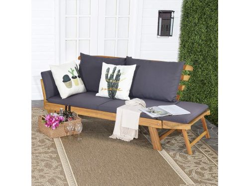 3-Zits Tuinbank met Ligfunctie 198 x 75 x 75 cm