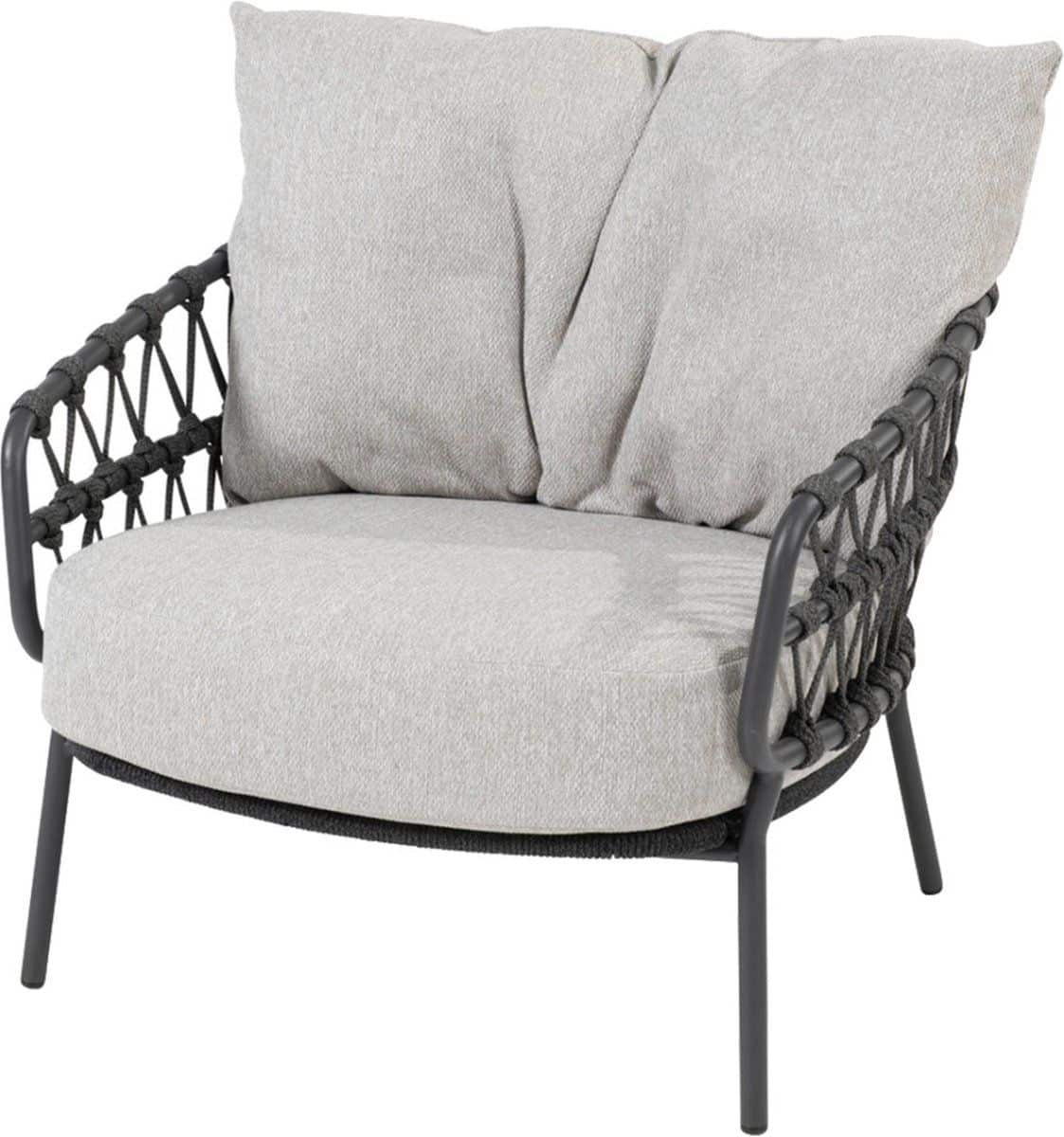 4 seasons calpi loungestoel antraciet (1 stuk)