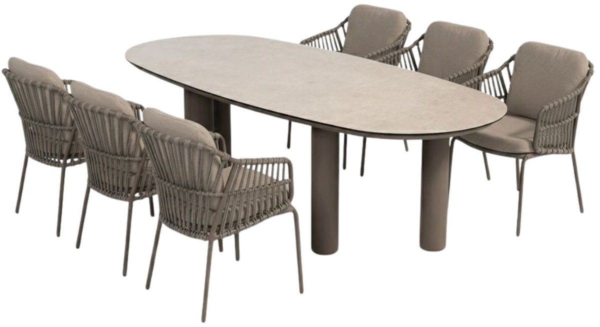 4 seasons capalbio tuinset 7 delig terre denia tuintafel 240×105