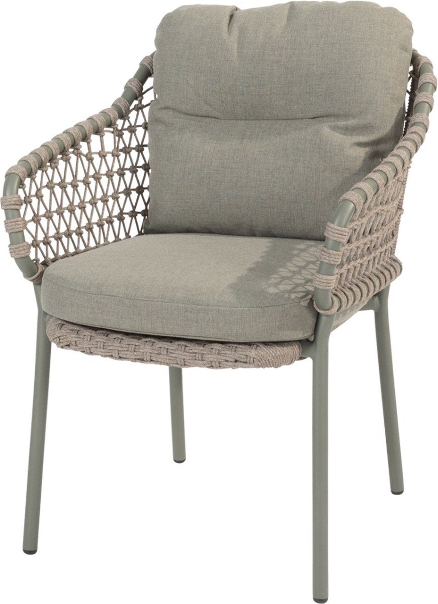 4 seasons jura stapelbare tuinstoel olive (1 stuk)