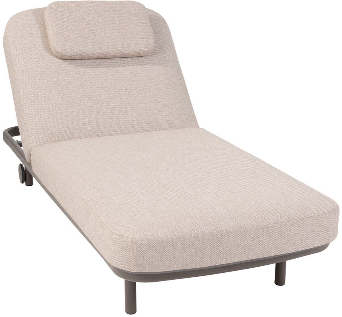 4 seasons milano sunbed terre with cushion and headrest