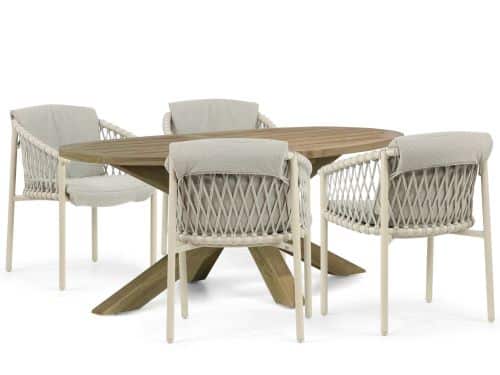 4 Seasons Outdoor Allora/Boston 200 cm dining tuinset 5-delig