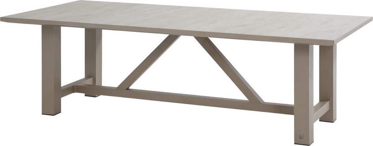 4 seasons outdoor diva tuintafel 240 x 110 cm taupe