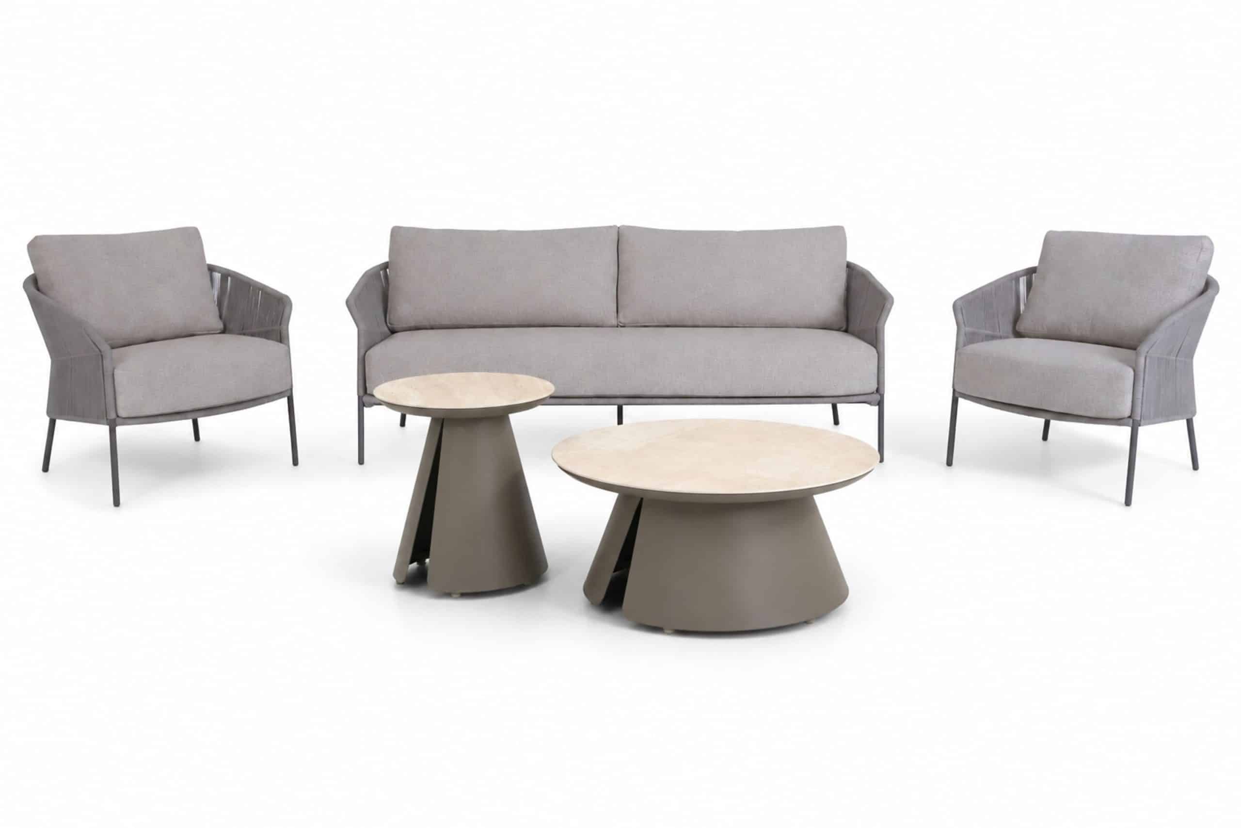 4 seasons outdoor florence/cayora 50/80 cm stoel bank loungeset 5 delig