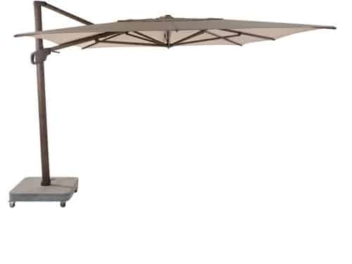 4 Seasons Outdoor Hacienda Zweefparasol 300x400 - Beach/Wenge Frame