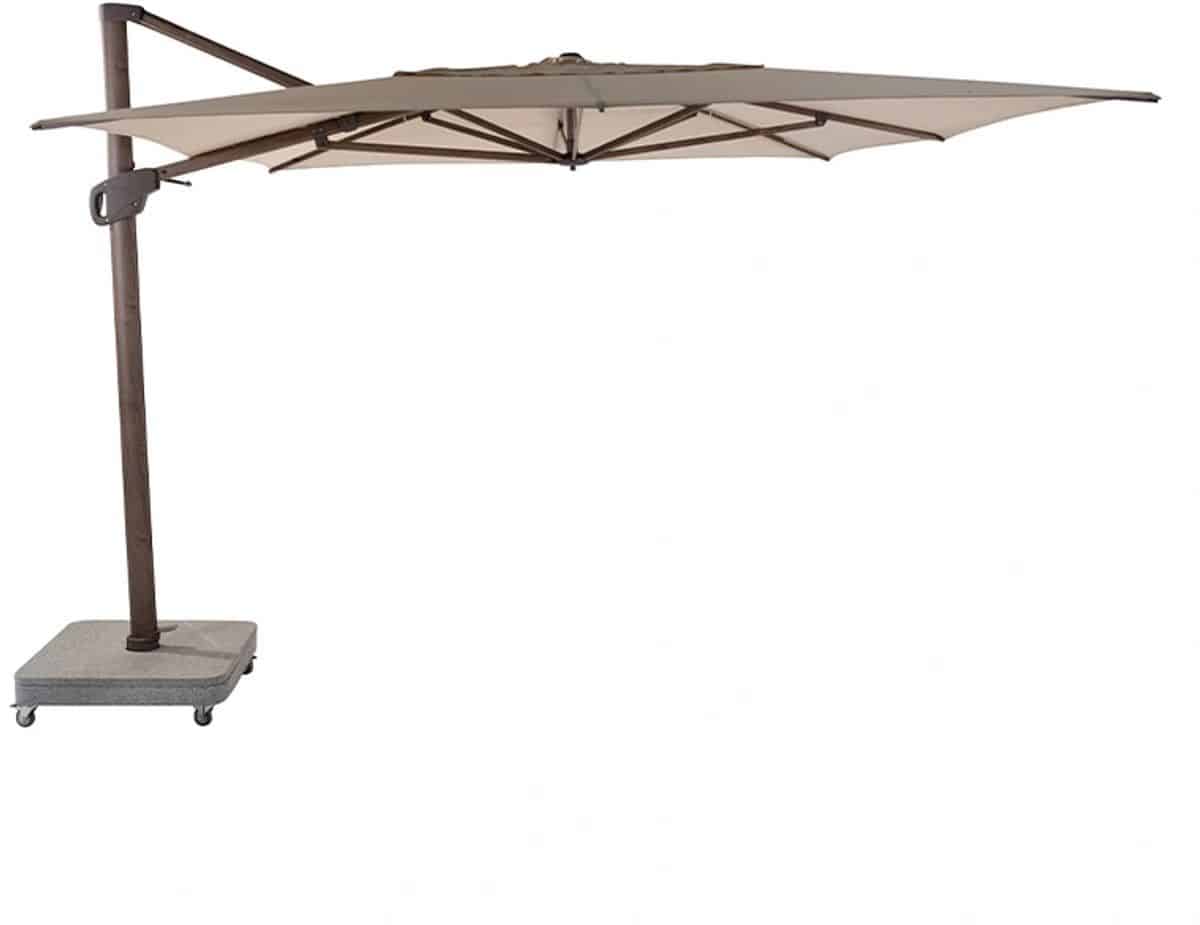 4 seasons outdoor hacienda zweefparasol 300×400 beach/wenge frame